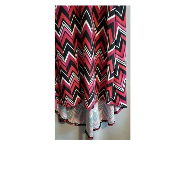 Lularoe Chevron Print Carly Dress - Picture 2 of 5